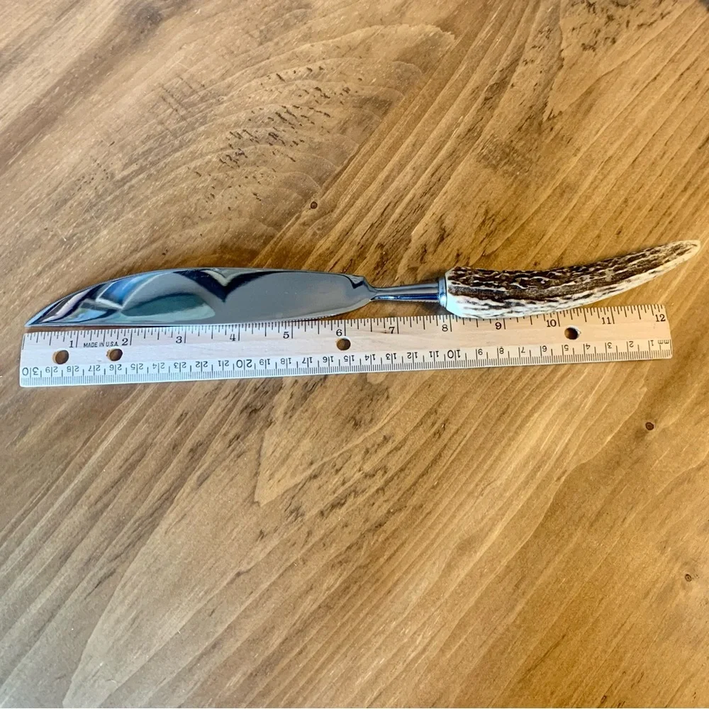 Anton Wingen Jr. Solingen Germany Carving Knife Stag Antler Handle